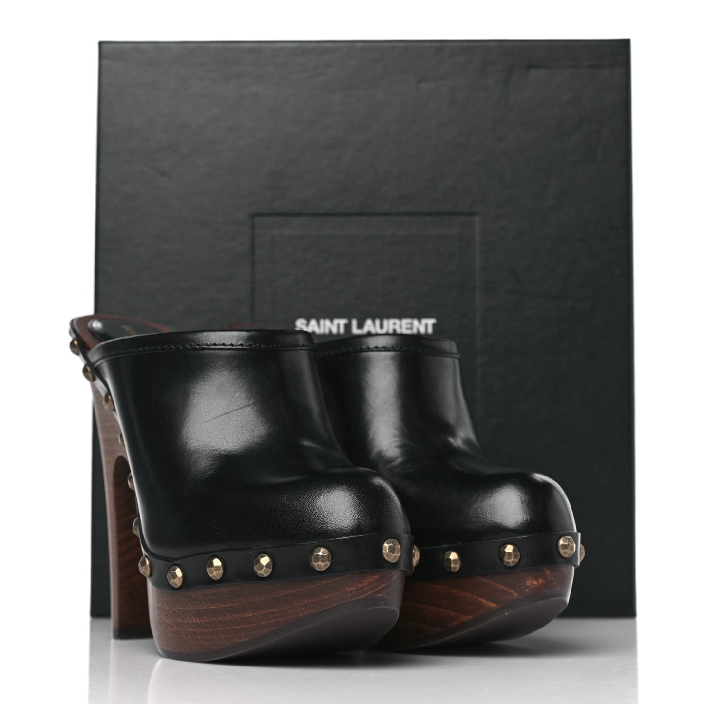 Smooth Calfskin Camoy Clogs 39.5 Black