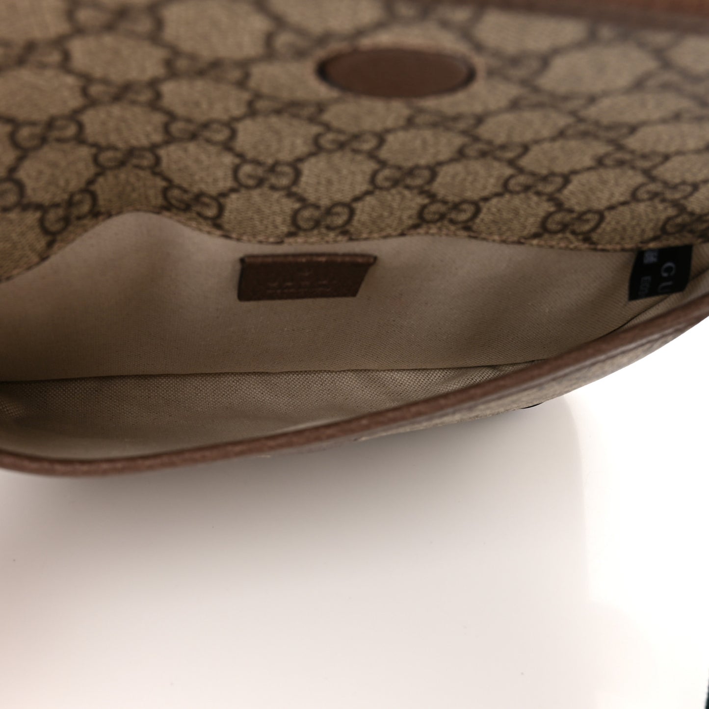 GG Supreme Monogram Neo Vintage Web Belt Bag Brown