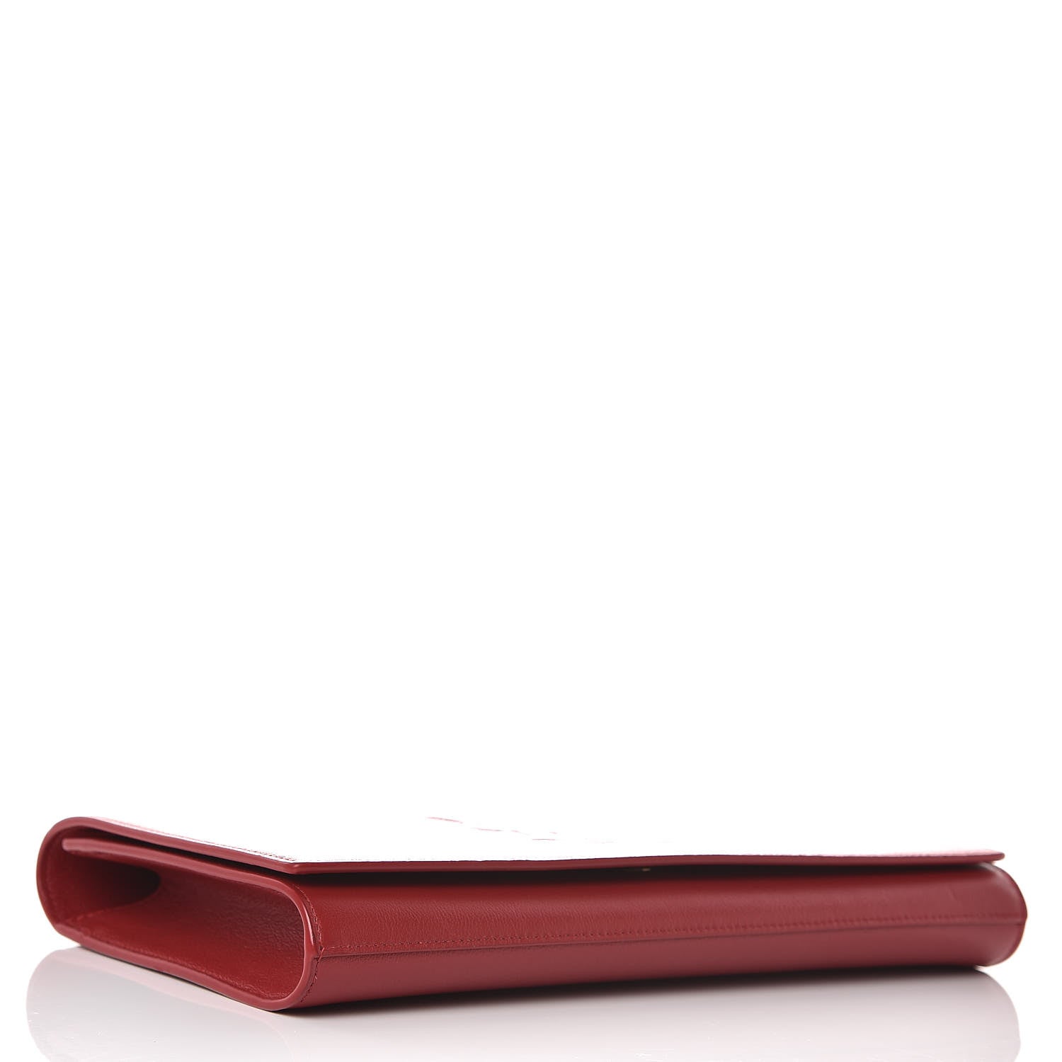 Saint Laurent Calfskin Monogram Large Belle De Jour Clutch Red 4 of 9
