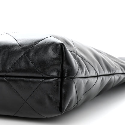 Chanel Shiny Calfskin Quilted Small Chanel 22 Black 12 of 12