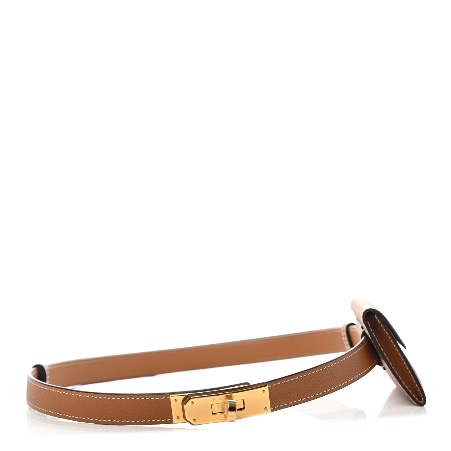 Hermes Epsom Kelly Pocket Belt Gold 1 of 4