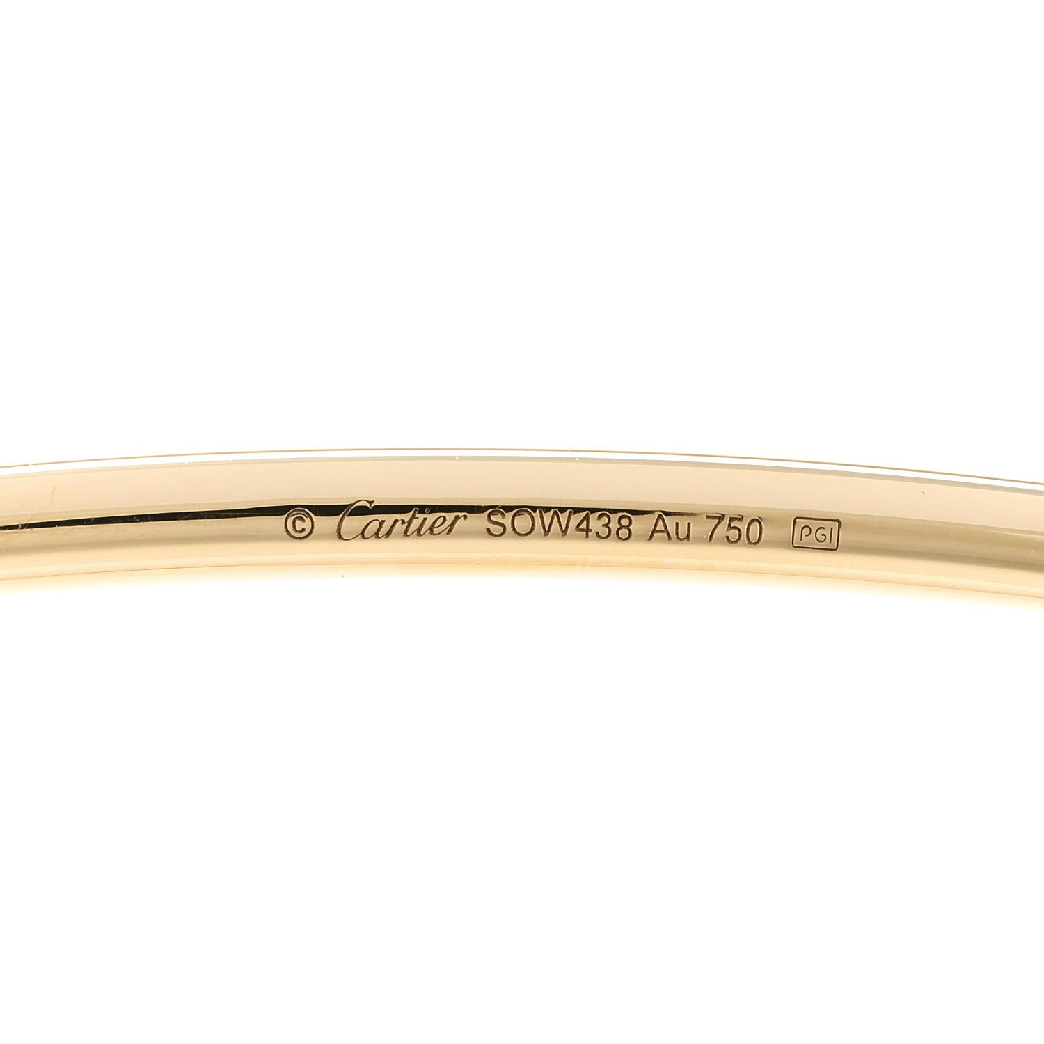 Cartier 18K Yellow Gold 3mm Juste Un Clou Necklace 3 of 6