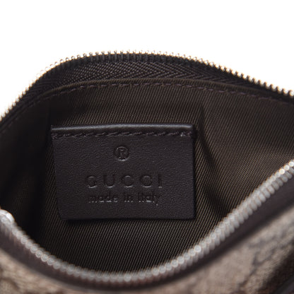 Gucci GG Supreme Monogram Selleria Key Case Beige Ebony Cocoa 6 of 7