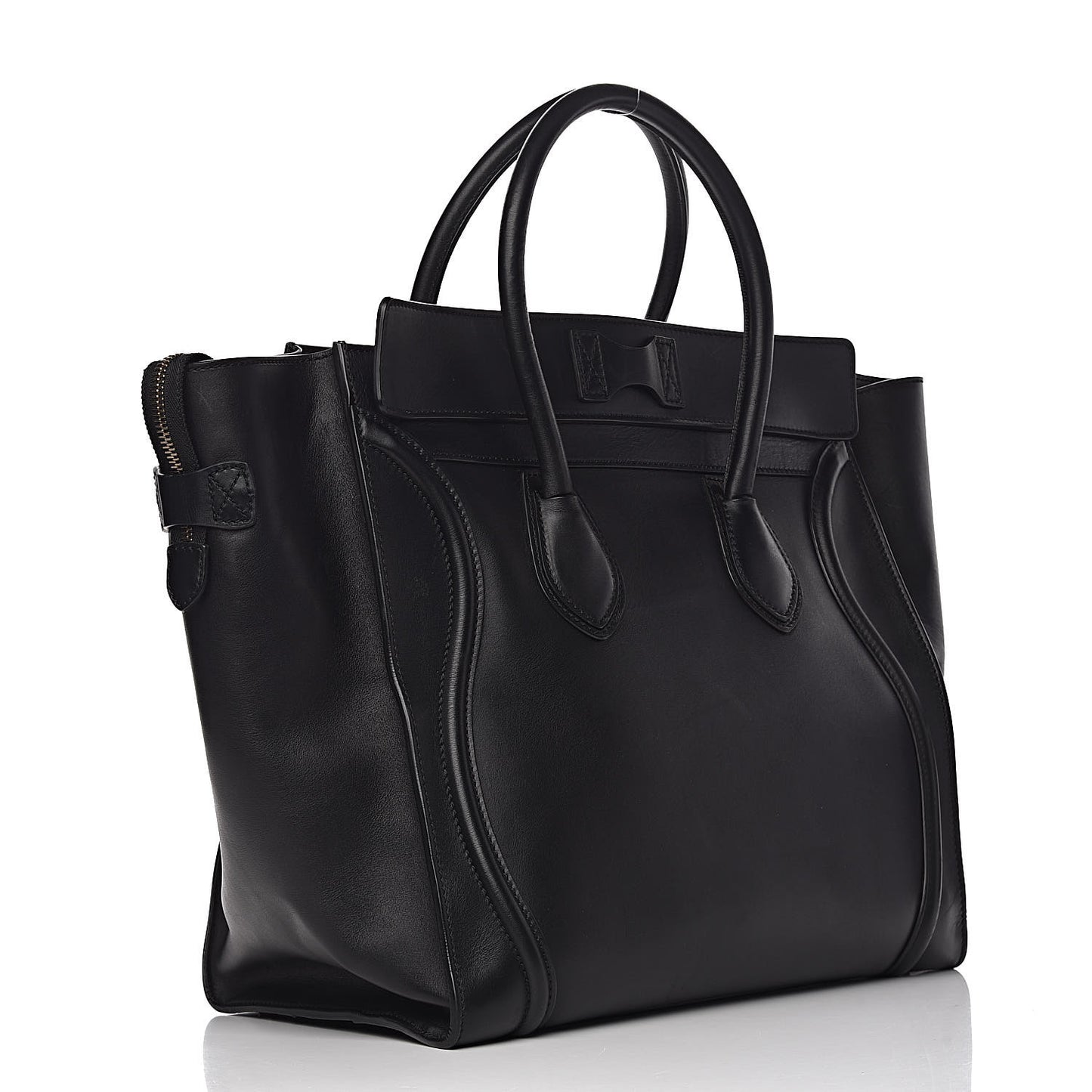 Smooth Calfskin Large Luggage Black