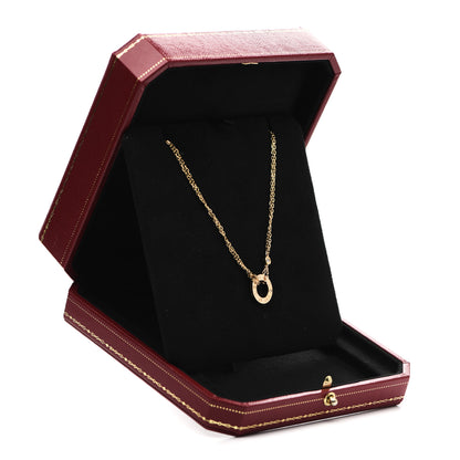 Cartier 18K Yellow Gold 2 Diamond LOVE Necklace 6 of 6