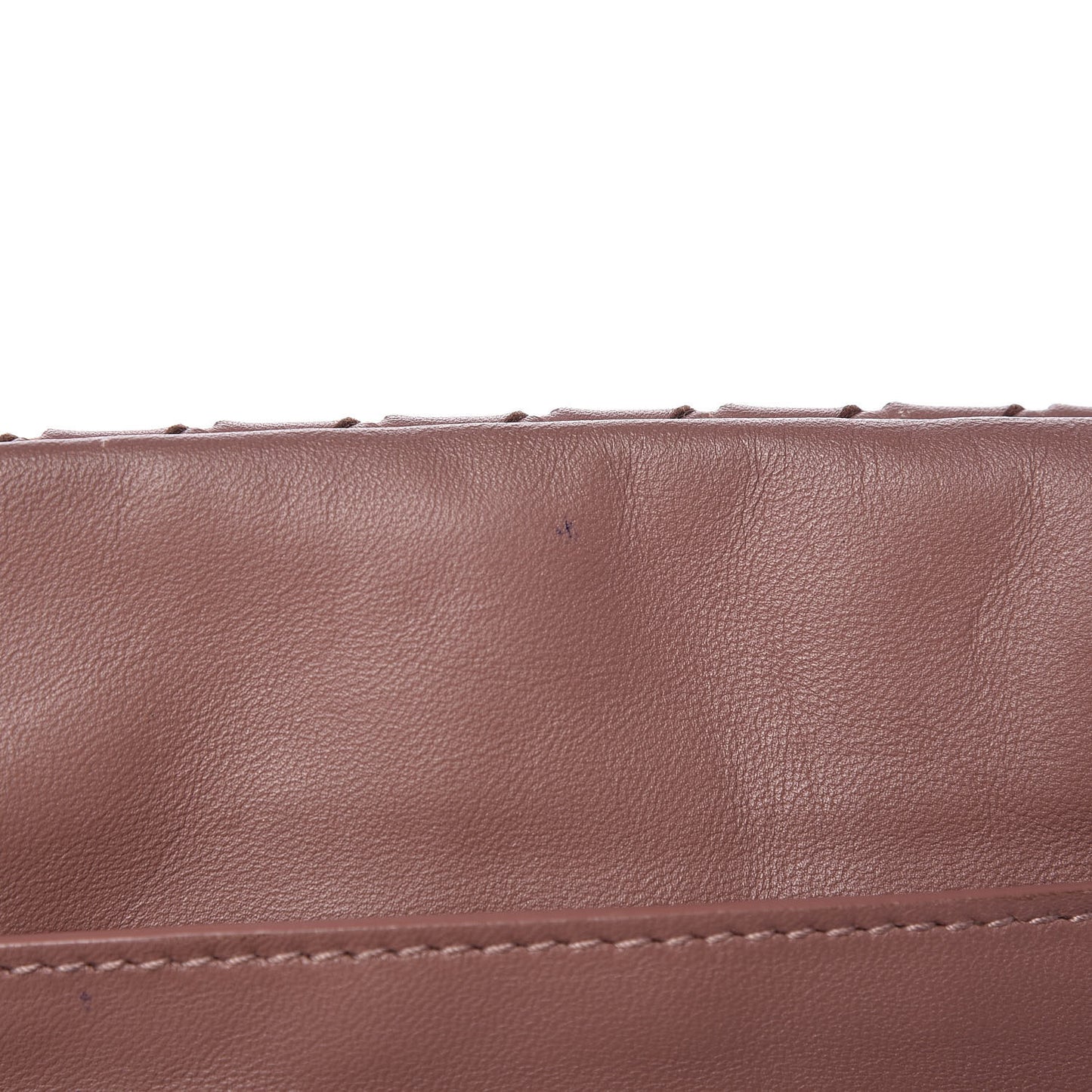 Nappa Intrecciato Small Chain Crossbody Dusty Rose