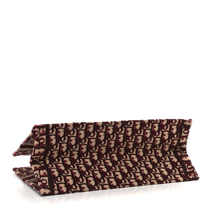 Christian Dior Oblique Medium Book Tote Burgundy Multicolor 4 of 11