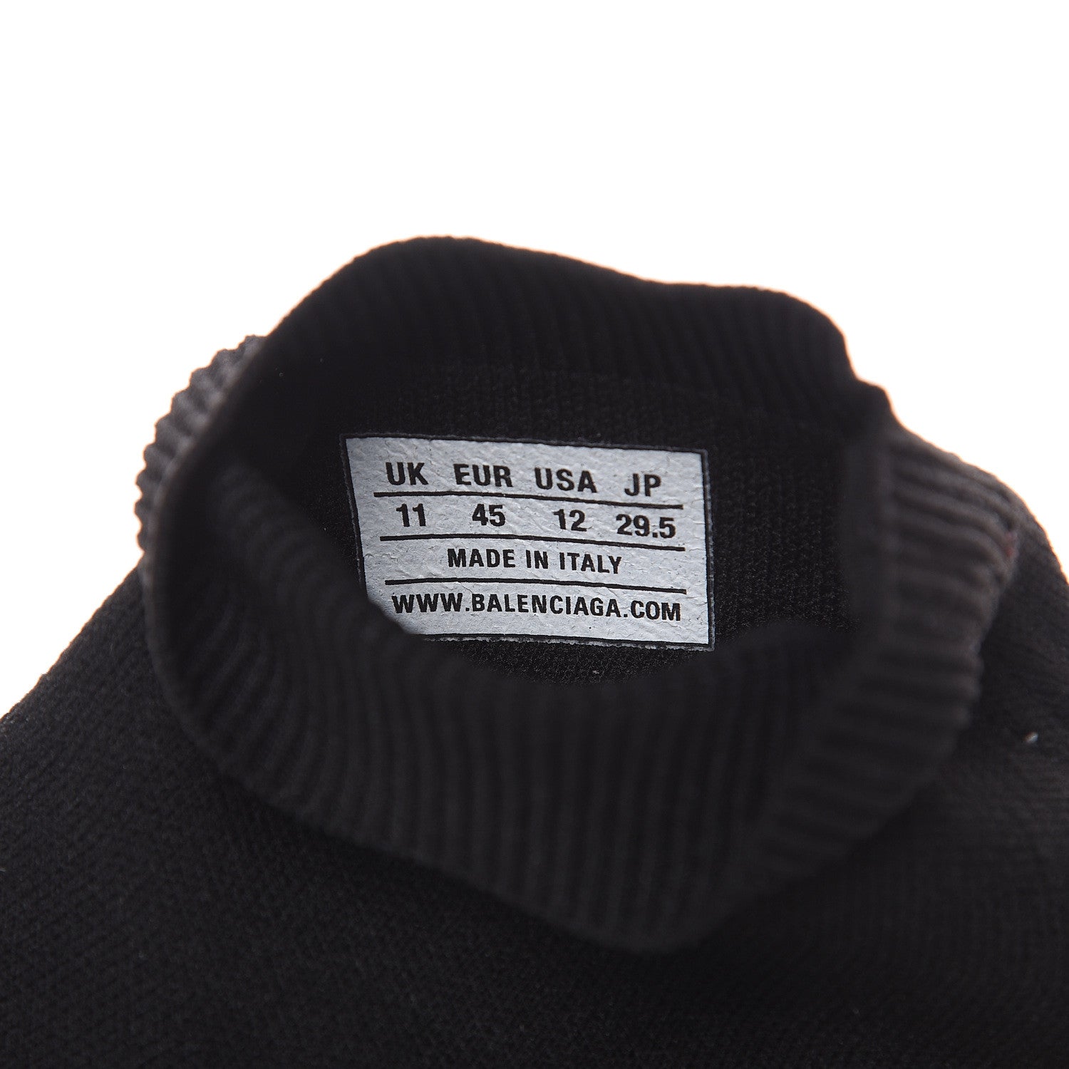 Balenciaga Neoprene Knit BB Mens Speed Sneakers 45 Black Grey Yellow 7 of 8
