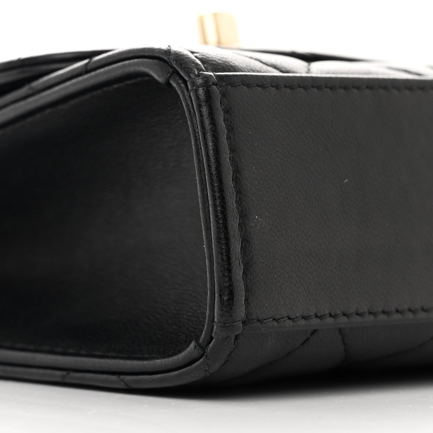 Lambskin Quilted Mini Trendy CC Chain Wallet Black