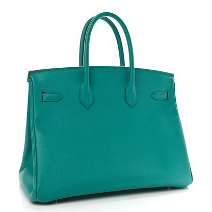 Hermes Epsom Birkin 35 Bleu Paon 2 of 13