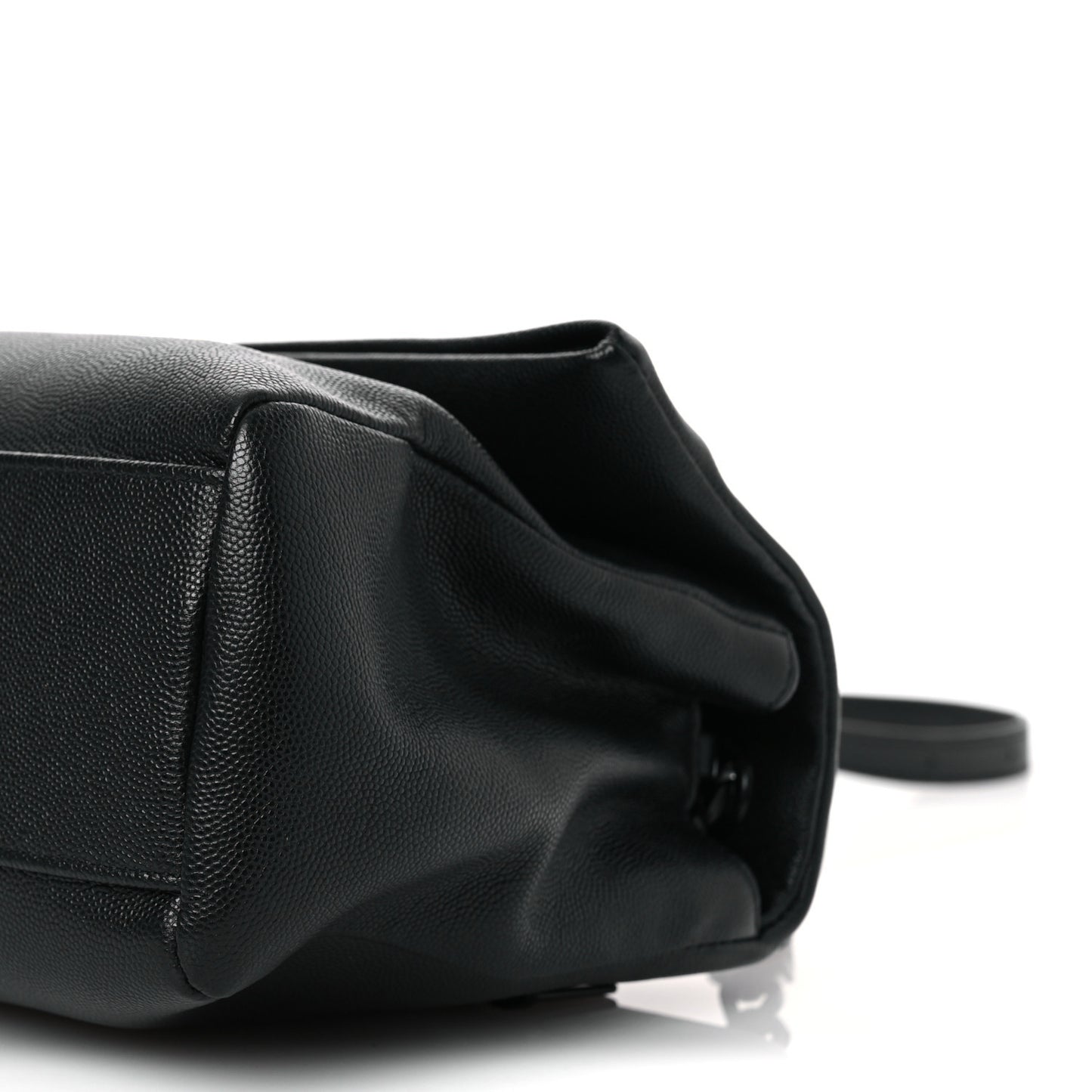 Grain De Poudre Medium West Hollywood Monogram Fold-Over Black