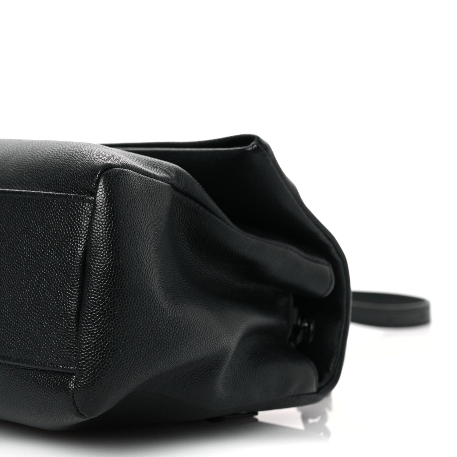 Saint Laurent Grain De Poudre Medium West Hollywood Monogram Fold-Over Black 10 of 10
