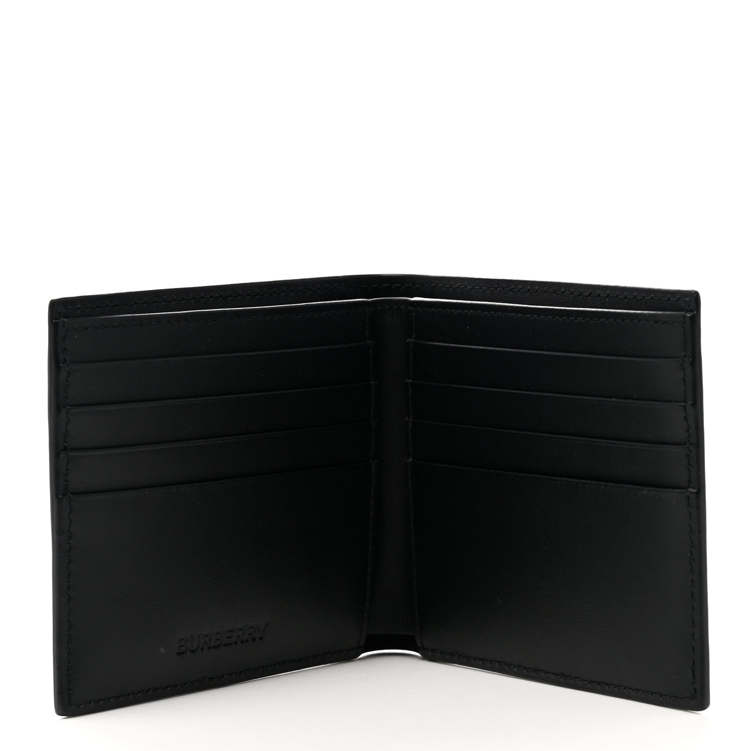 Burberry Calfskin Horseferry Coordinates Print Wallet Black 5 of 6