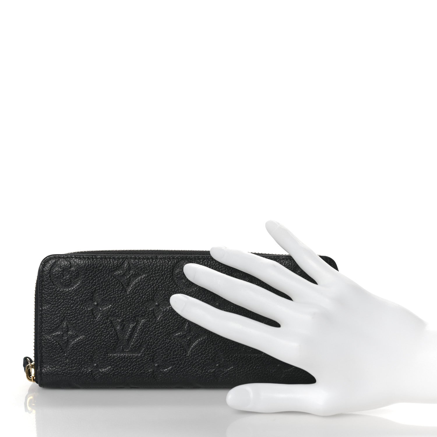 Louis Vuitton Empreinte Clemence Wallet Black 2 of 8