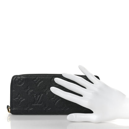 Louis Vuitton Empreinte Clemence Wallet Black 2 of 8