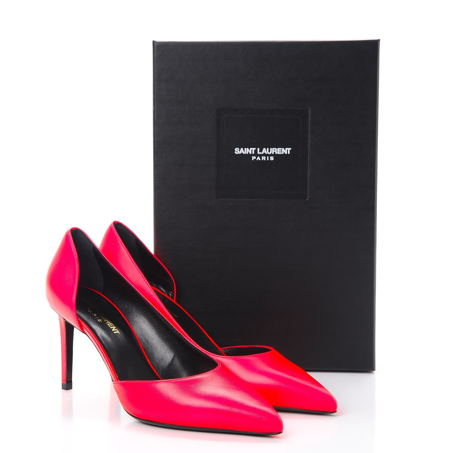 Saint Laurent Calfskin Paris 80 D'Orsay Pumps 40 Pink 8 of 8