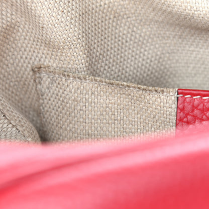 Gucci Pebbled Calfskin Small Soho Disco Bag Tabasco Red 9 of 14