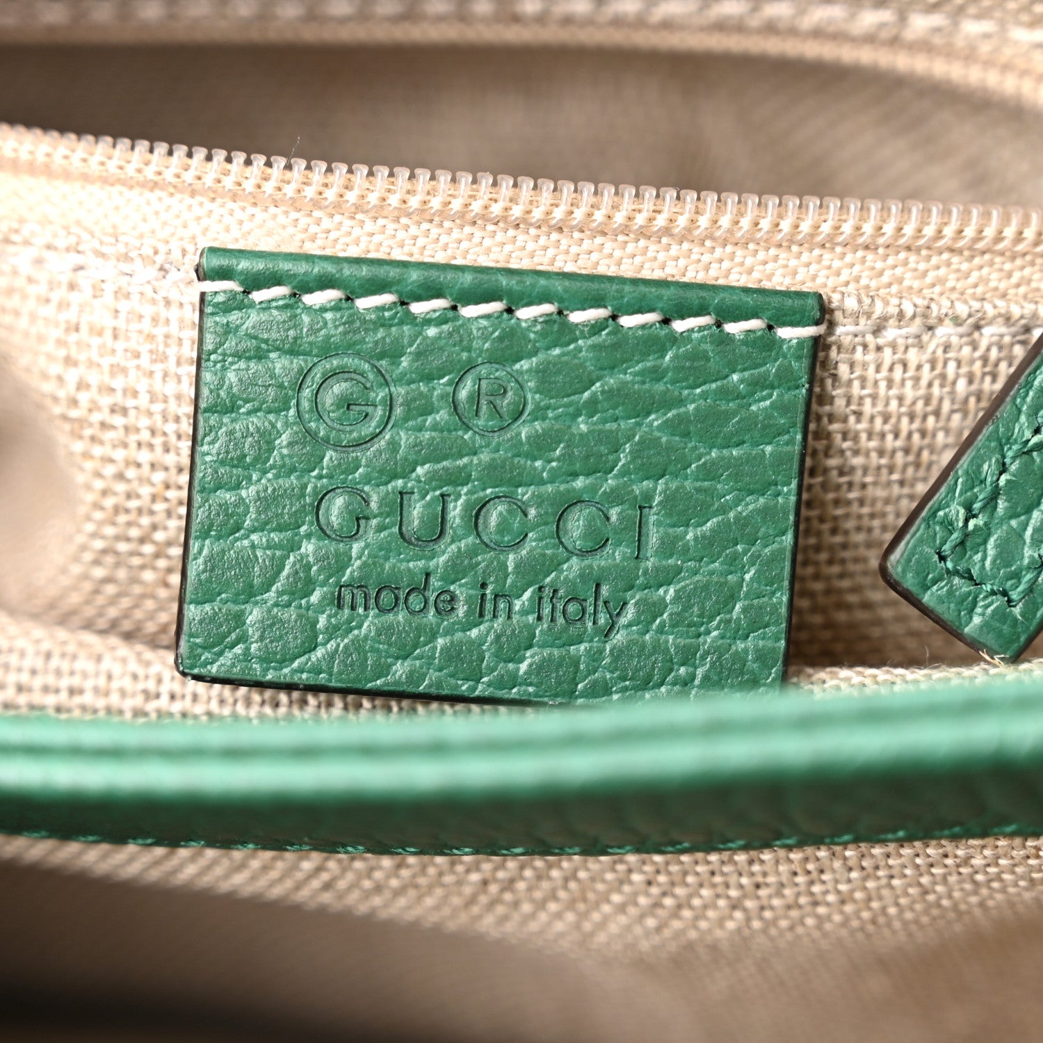 Gucci Dollar Calfskin Interlocking G Crossbody Bag Emerald 6 of 10
