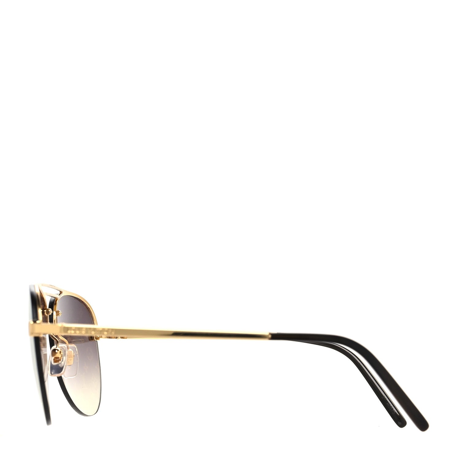 Louis Vuitton Metal Clockwise Sunglasses Z1020W Gold 3 of 7