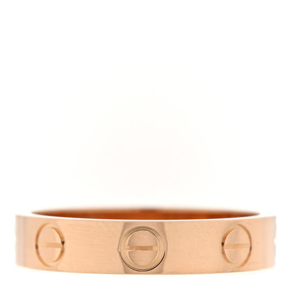 Cartier 18K Pink Gold 3.5mm LOVE Wedding Band Ring 48 4.5 3 of 4