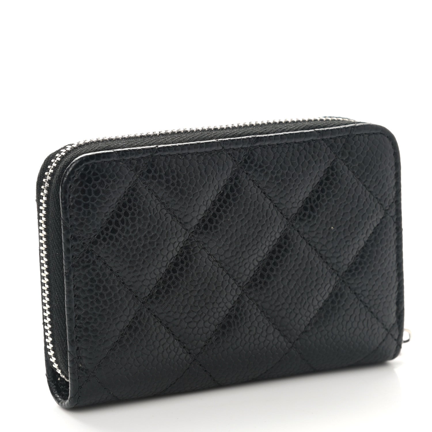 Chanel Caviar Quilted Classic Zipped Coin Purse Black 3 of 7