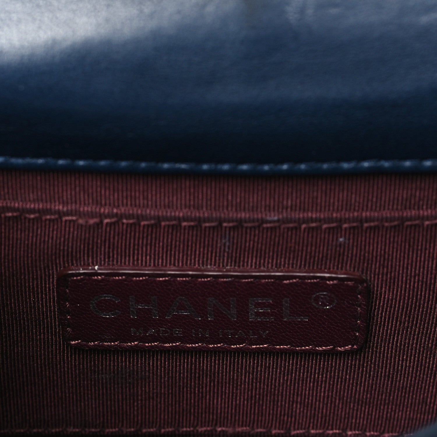 Chanel Plexiglass Lambskin Mini Boy Brick Flap Blue 6 of 11