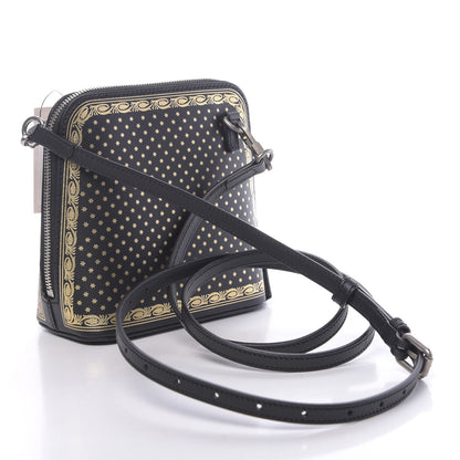 Gucci X SEGA Calfskin GUCCY Stars Mini Dome Shoulder Bag Black Gold 3 of 10