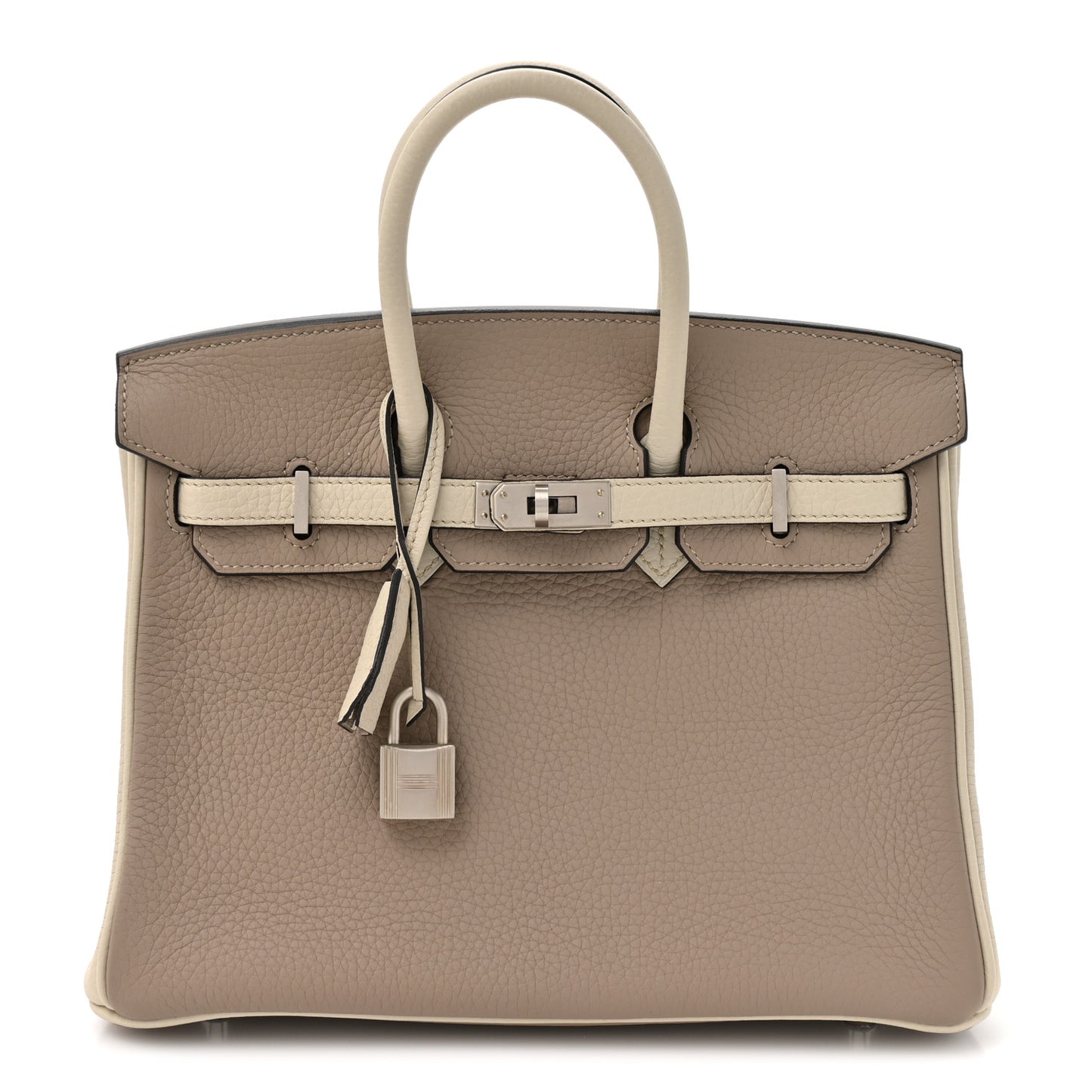 Togo Horseshoe Birkin 25 Gris Tourterelle Beton
