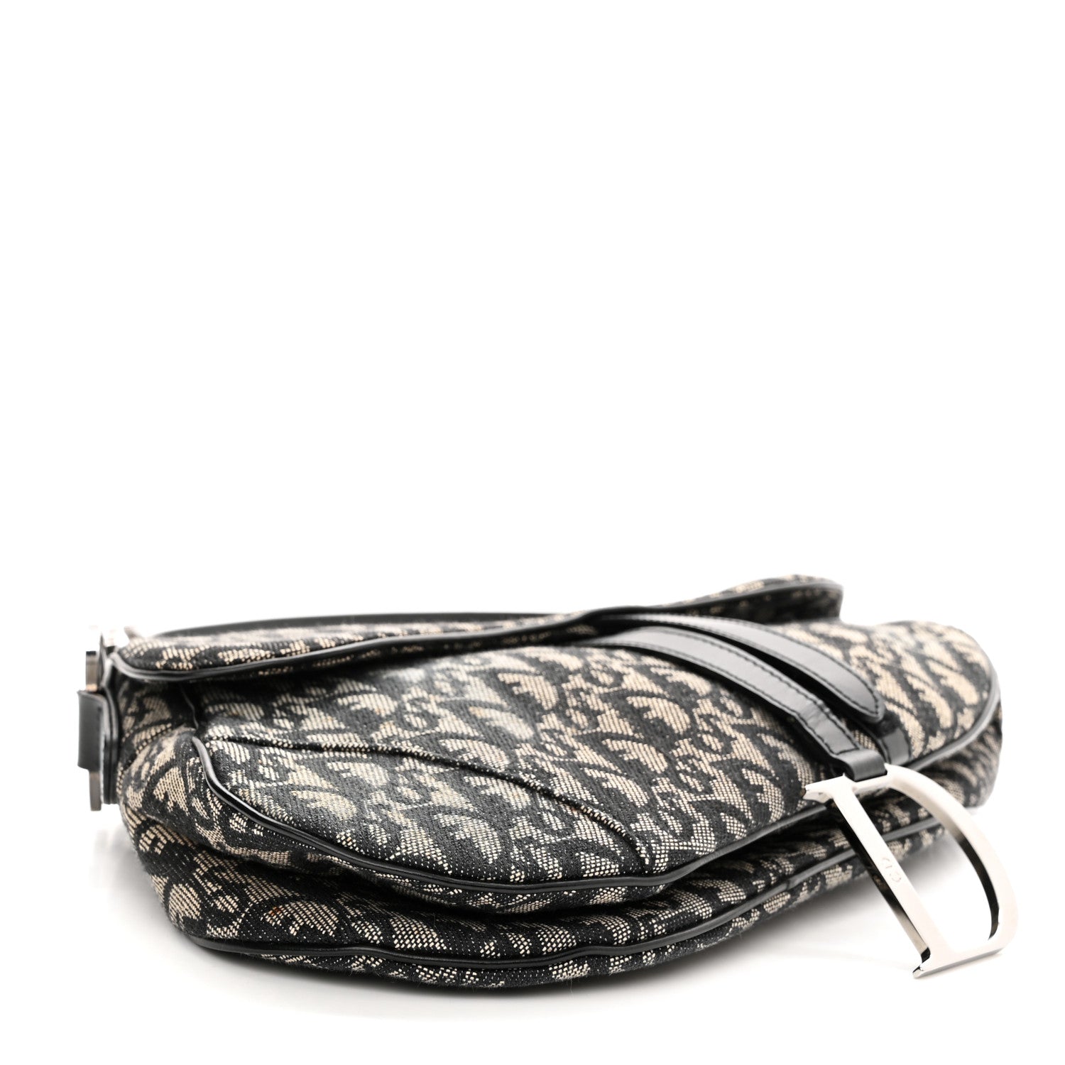 Christian Dior Monogram Saddle Bag Black 4 of 11