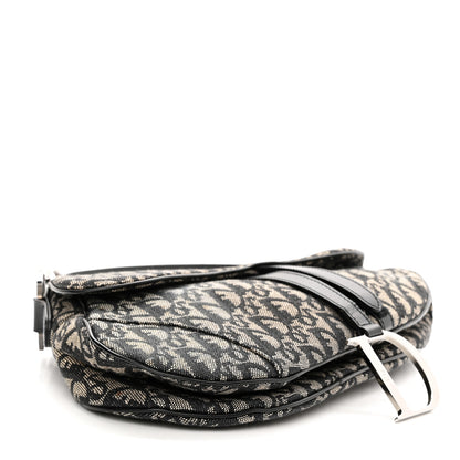 Christian Dior Monogram Saddle Bag Black 4 of 11