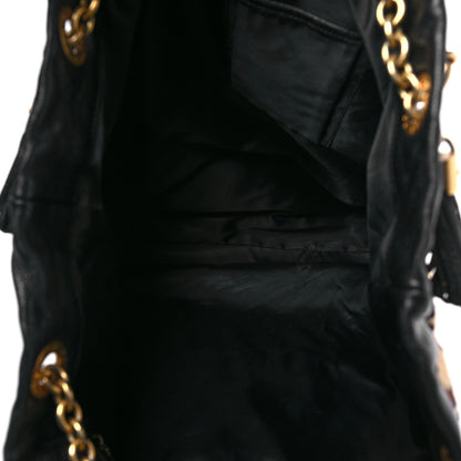 Dolce & Gabbana Calf Hair Leopard Print Satchel Black 5 of 10