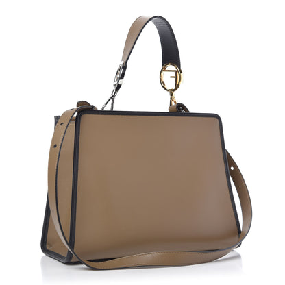 Fendi Vitello Century Velvet F is Fendi FF Embroidered Small Runaway Satchel Maya Black 3 of 10