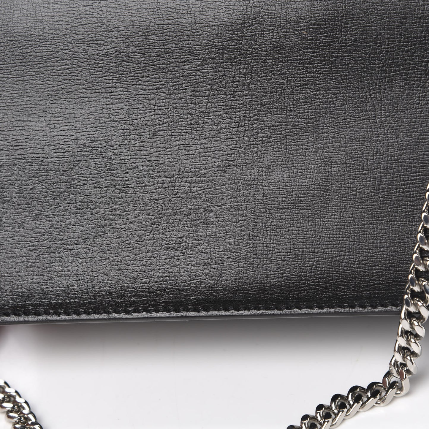 Calfskin Monogram Sunset Chain Wallet Black