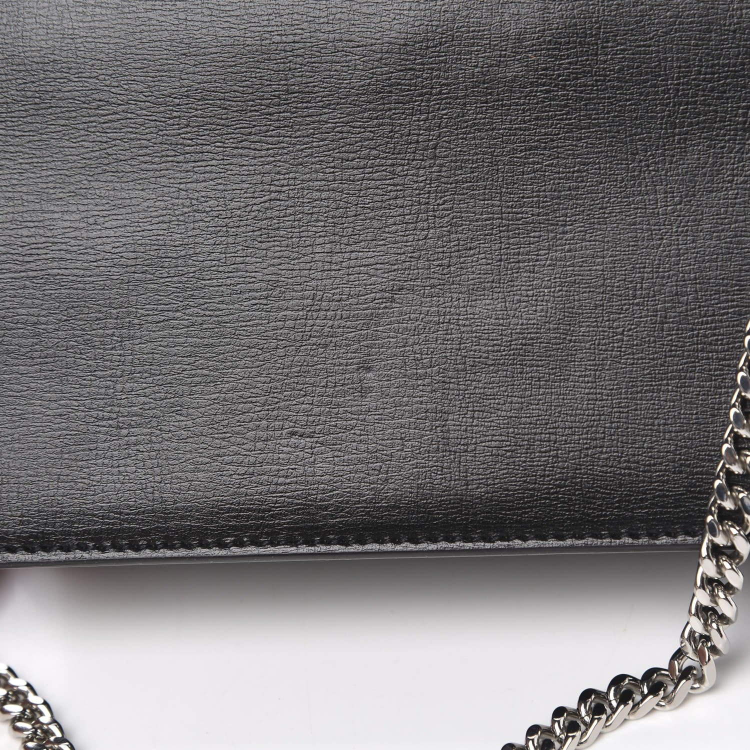 Saint Laurent Calfskin Monogram Sunset Chain Wallet Black 10 of 10