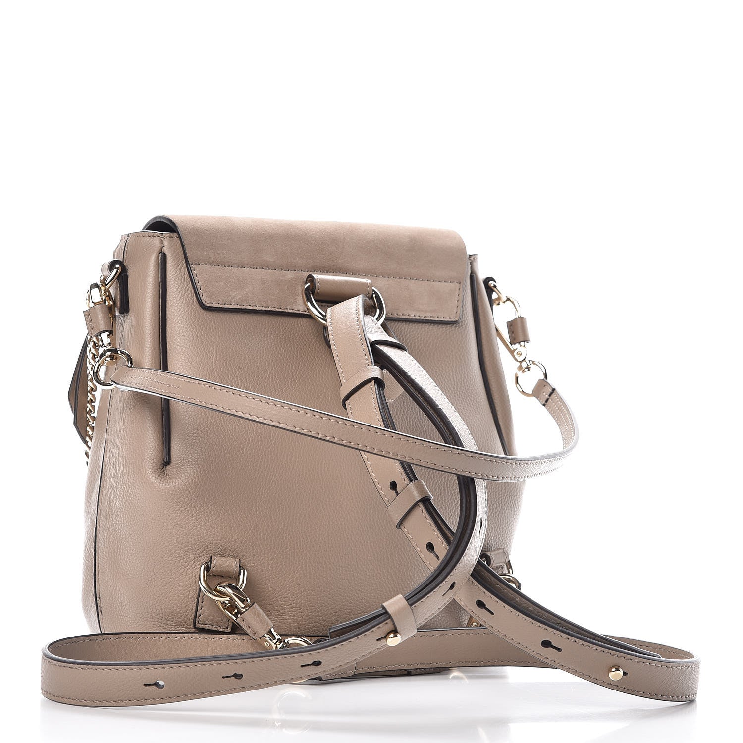 Chloe Suede Calfskin Small Faye Backpack Motty Grey 3 of 10