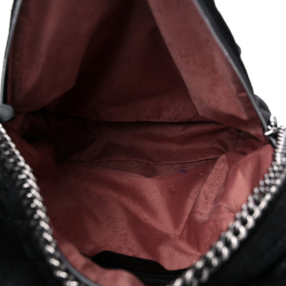 Stella McCartney Shaggy Deer Quilted Small Falabella Backpack Black 5 of 21