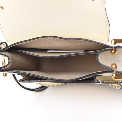 Chloe Calfskin Small Hudson Shoulder Bag Lace White 5 of 13