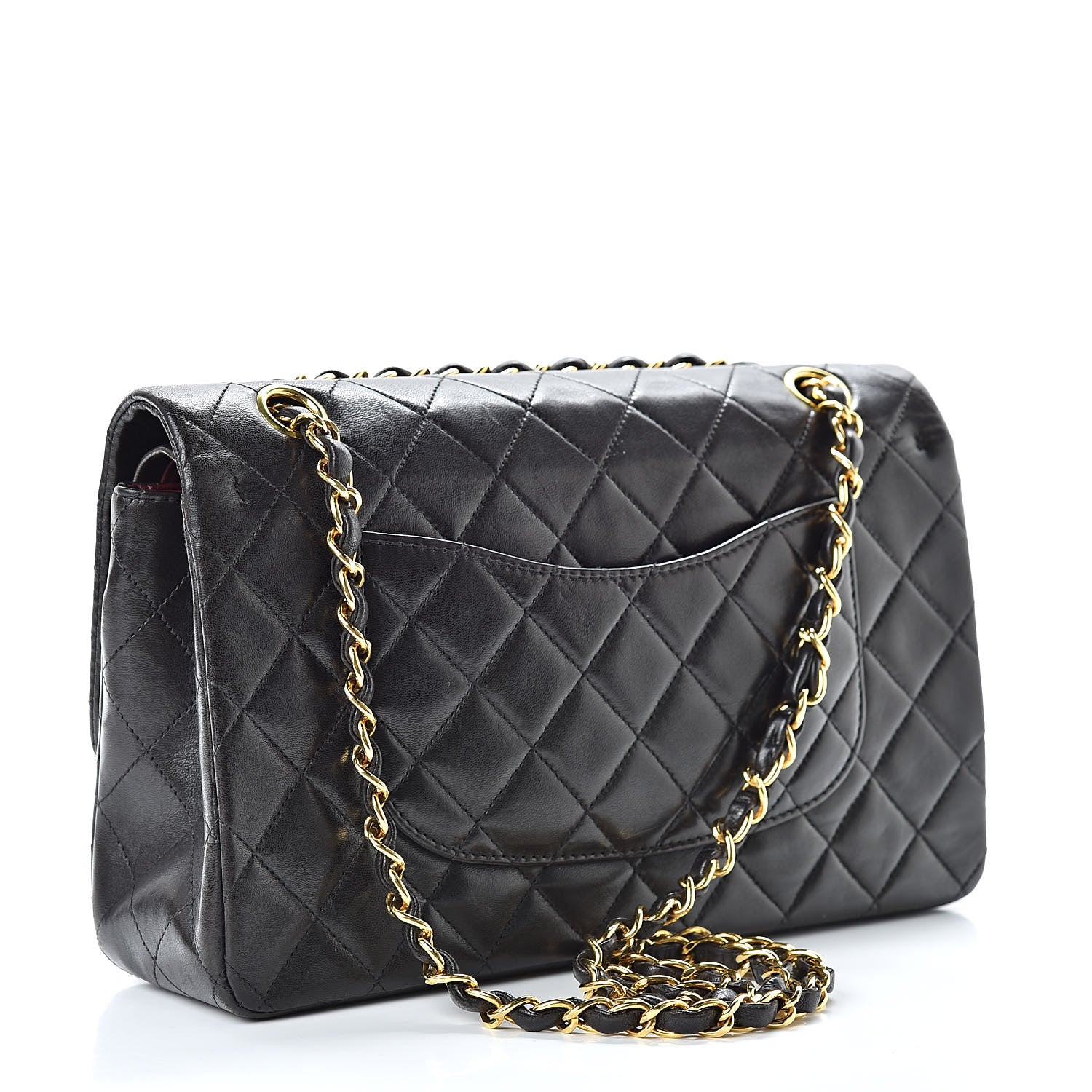 Chanel Lambskin Quilted Medium Double Flap Black 3 of 13