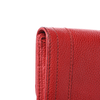 Chloe Grained Calfskin Paraty Continental Wallet Red 11 of 15
