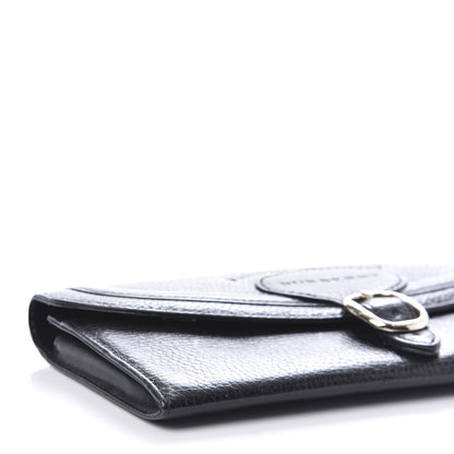 Burberry Grain Calfskin Continental Travel Wallet Black 6 of 9