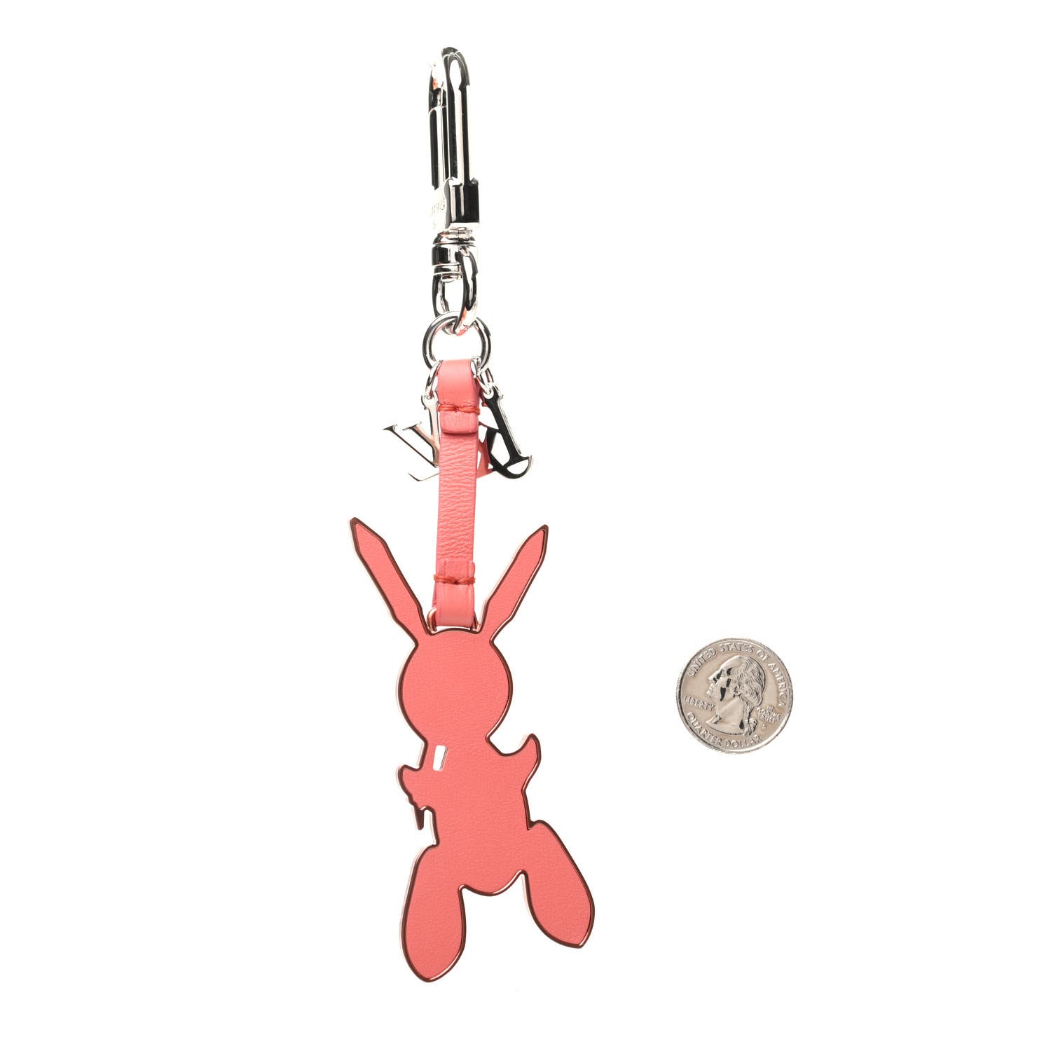 Louis Vuitton Calfskin Jeff Koons Masters LV Rabbit Bag Charm Key Ring 2 of 3