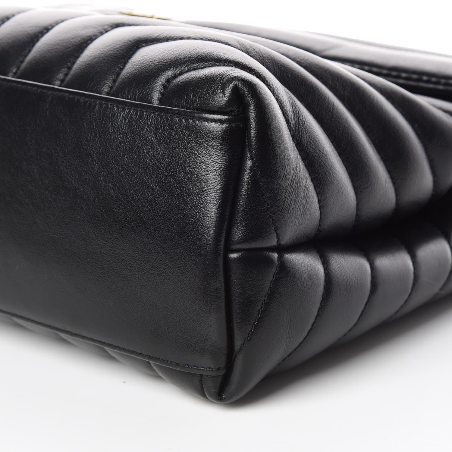 Saint Laurent Calfskin Y Quilted Monogram Medium Loulou Chain Satchel Black 9 of 11