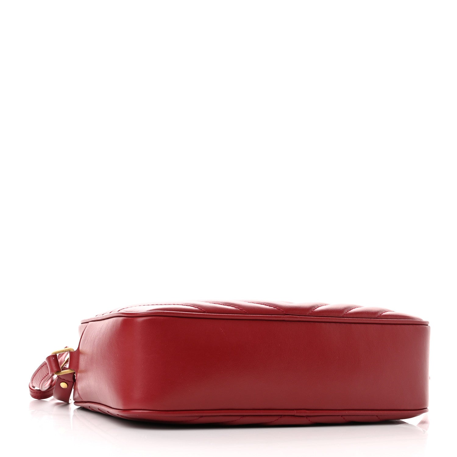 Saint Laurent Calfskin Matelasse Monogram Lou Camera Bag Red 4 of 12