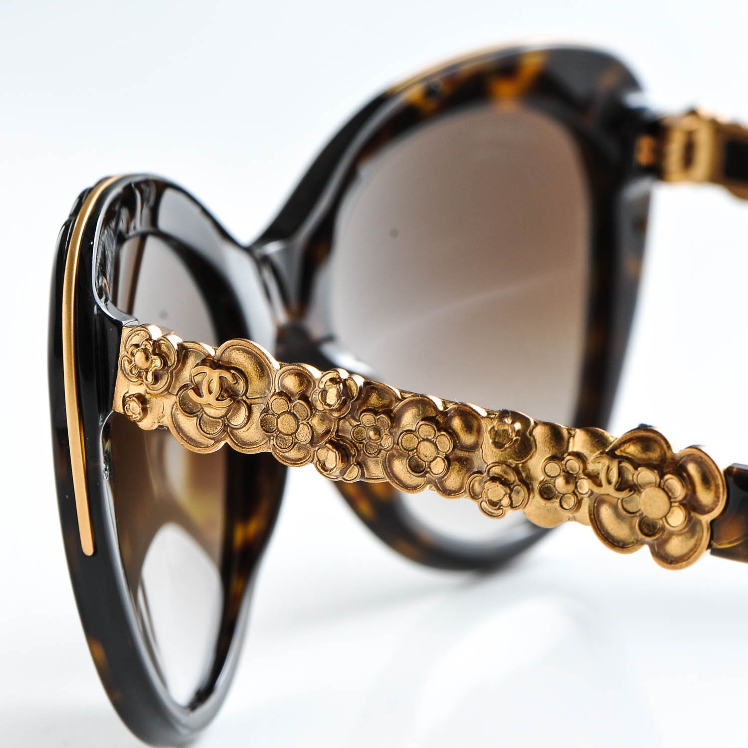 Chanel Bijou Cat Eye Sunglasses 5354 Tortoise 9 of 9