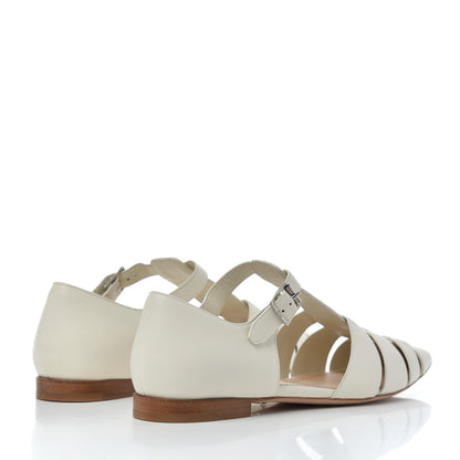 Christian Dior Calfskin Sauvage Ballerina Flat 40 Ivory 4 of 16