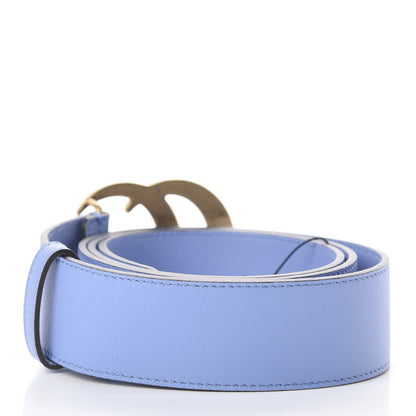 Gucci Calfskin Double G 40mm Belt 100 40 Clear Sky Blue 3 of 11