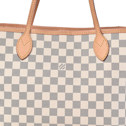 Louis Vuitton Damier Azur Neo Neverfull MM Rose Ballerine 12 of 13