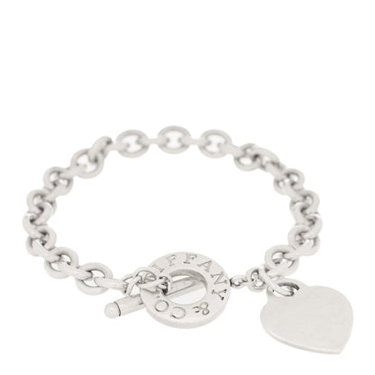 Tiffany Sterling Silver Heart Tag Toggle Bracelet 1 of 3