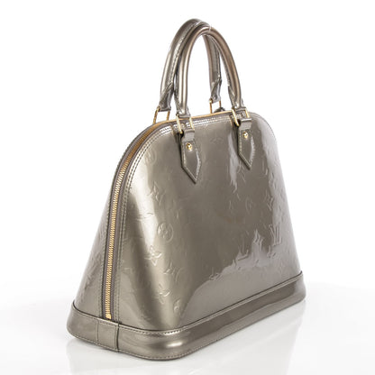 Louis Vuitton Vernis Alma PM Gris Art Deco 3 of 7