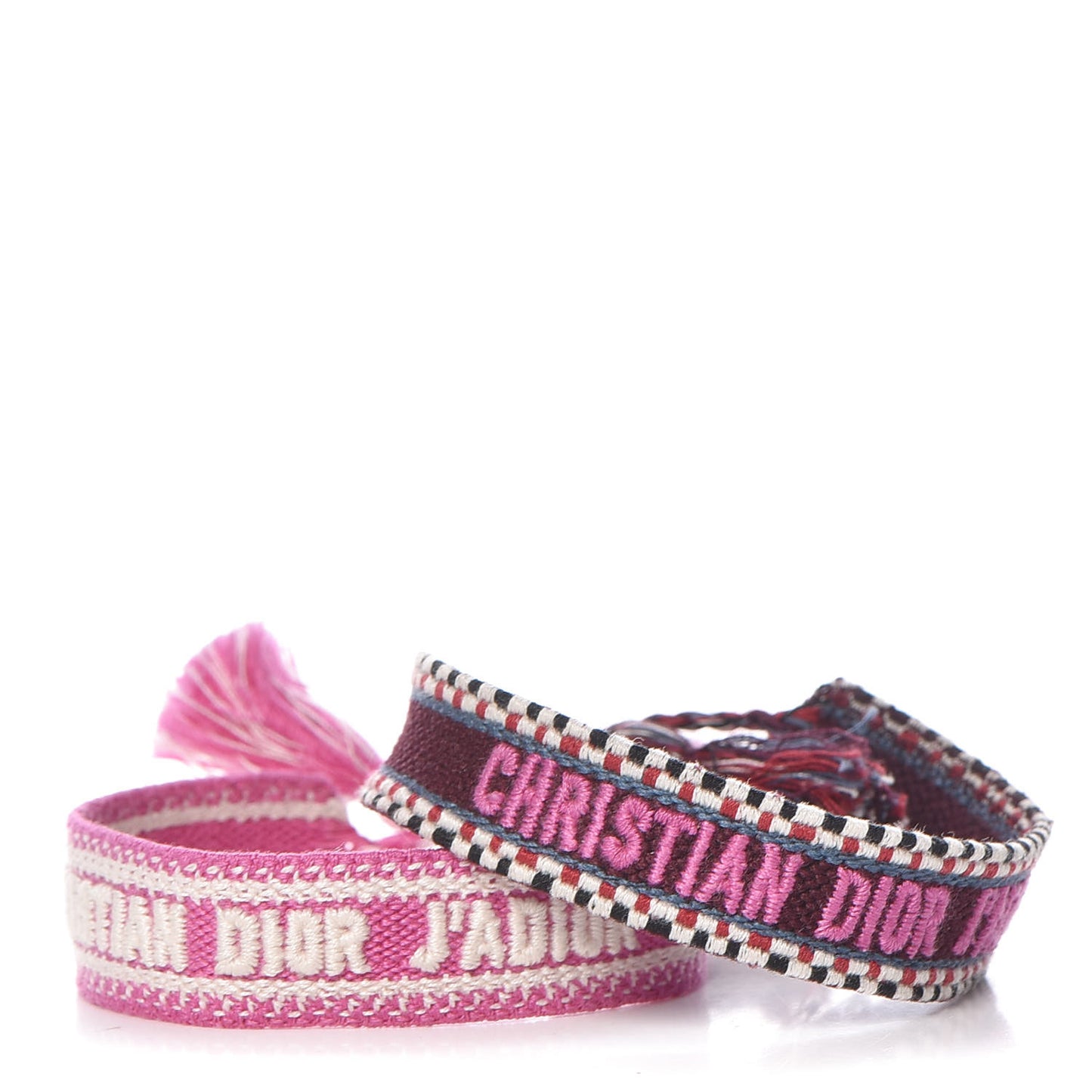 Woven Cotton J'Adior Friendship Bracelet Set Beige Multicolor